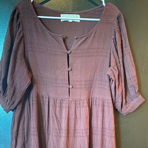 Daughters of India Ela Gown - Mulberry